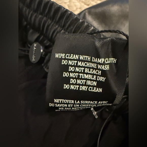 BLANKNYC Denim Draped Faux Leather Shorts/skort SIZE: MEDIUM - Picture 12 of 12